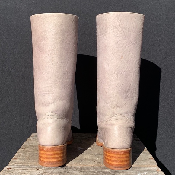 FRYE Campus 14L Rare Gray Purple Tall Western Motorcycle Moto Boots Size 10 - Picture 6 of 11